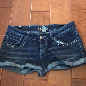 Denim shorts